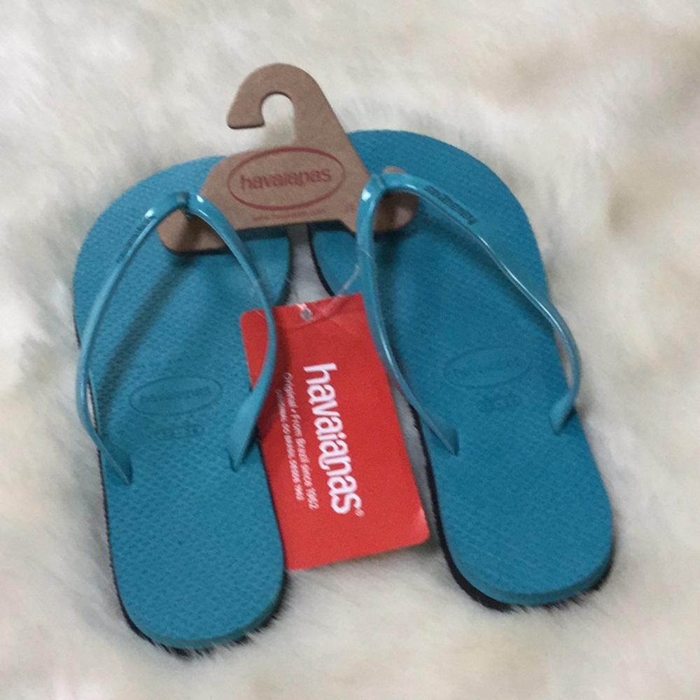 🆕Havaianas blue sandals😍